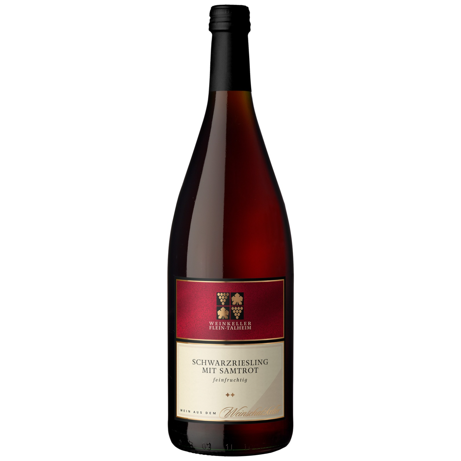 100FTSchwrzrieslingSamtrotFeinfruchtig Schwarzriesling mit Samtrot Qualitätswein
