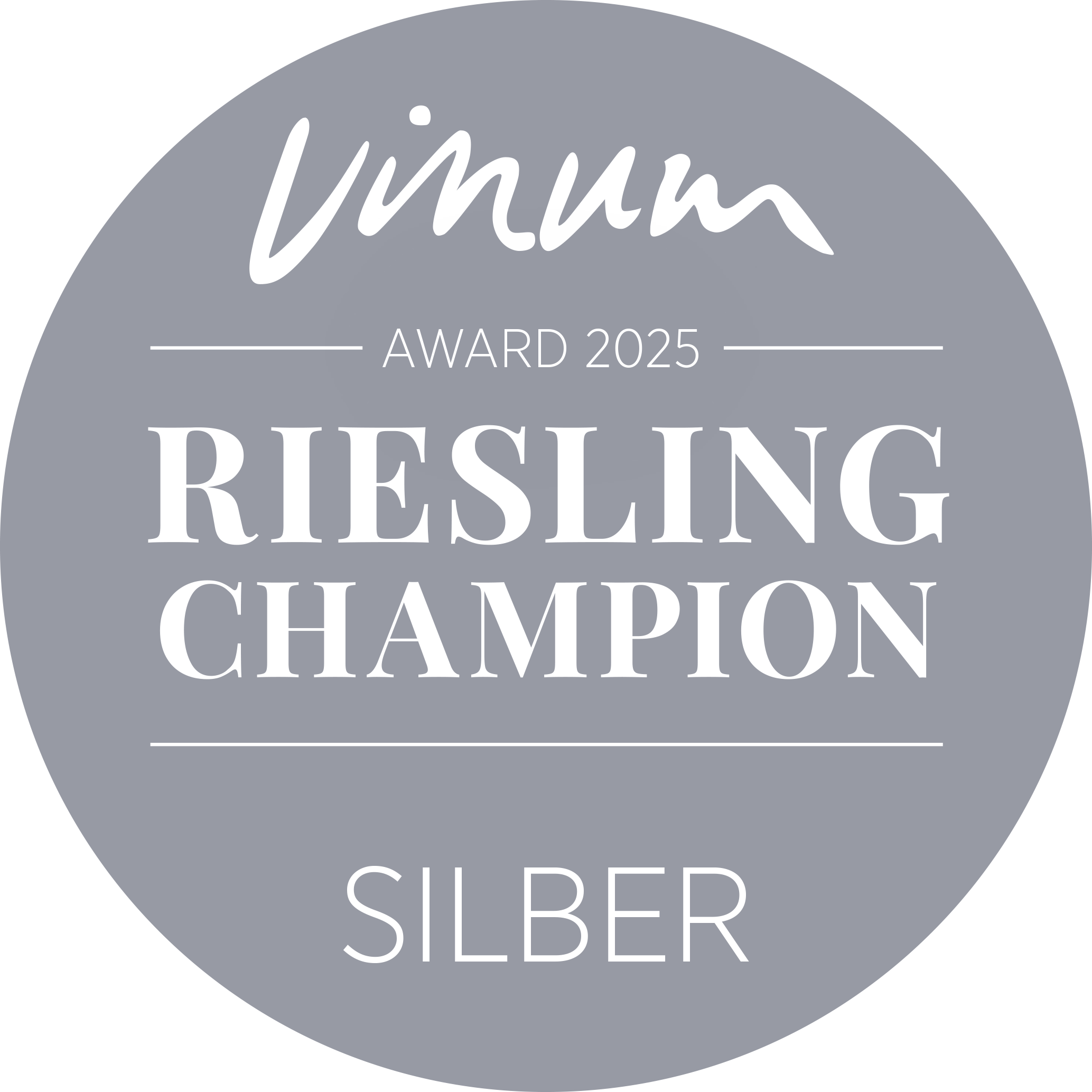 Riesling Champion 2025_SILBER VINUM Riesling Champion 2025_SILBER