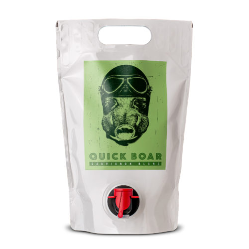 QUICK BOAR Sauvignon Blanc DQ feinherb 1,5 l-Pouch